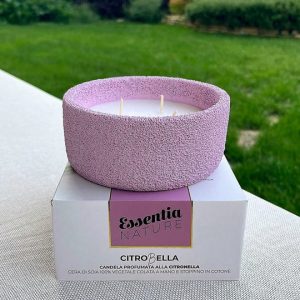 Candela Citronella Viola 200gr – Essentia –
