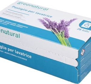 Greentabs Pastiglie Lavatrice All’olio essenziale Bio di lavanda – Greenatural –