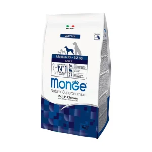 MONGE NATURAL SUPERPREMIUM MEDIUM 10/32 KG POLLO